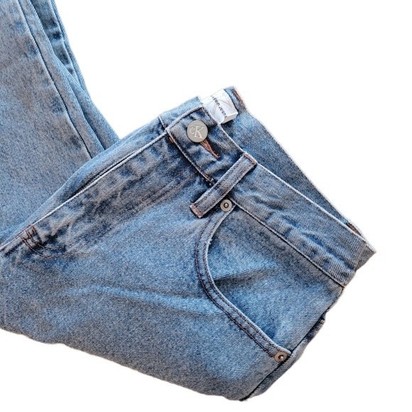 Vintage Calvin Klein 80's Embroidered Straight Jeans - Picture 2 of 8